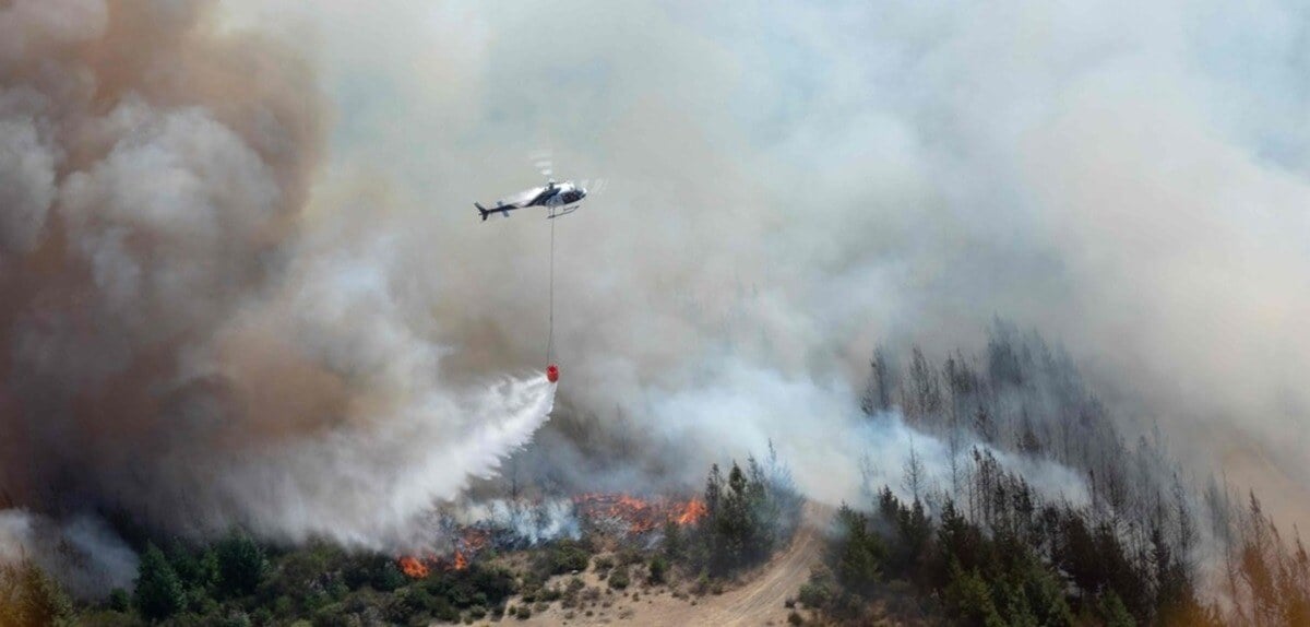 NZ Aerial Firefighting with TracPlus - Image Courtesy Ned Dawson