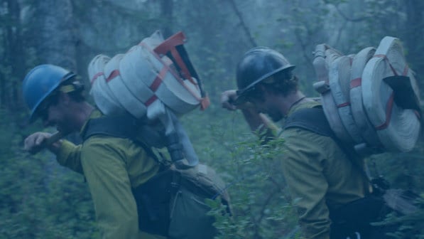 firefighters in wildland